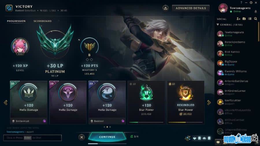 Interface image of League of Legends Game