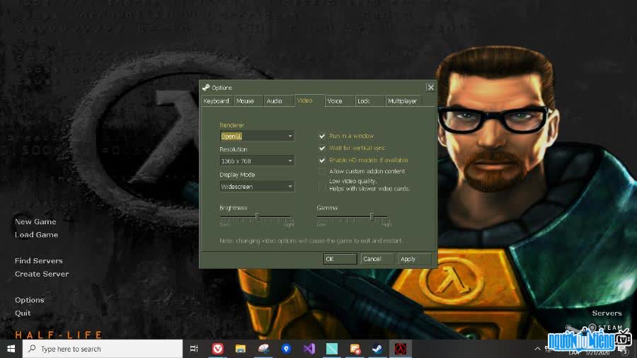 Hình ảnh giao diện Game Half-Life