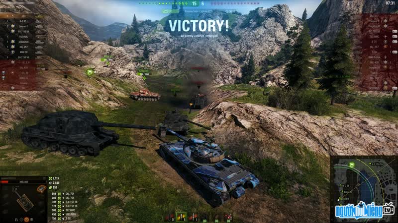 Hình ảnh giao diện Game World of Tanks