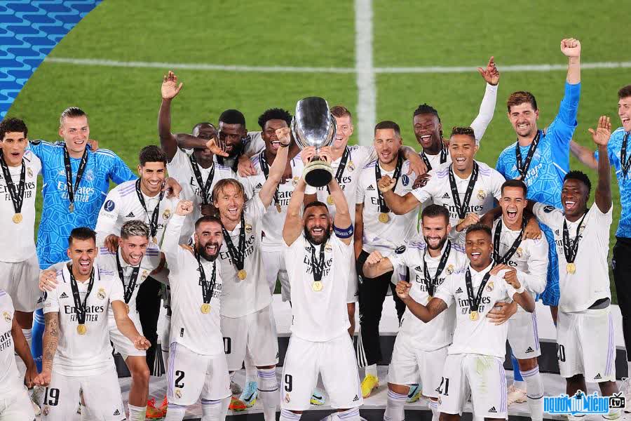 Hình ảnh Real Madrid vô địch Siêu cúp bóng đá châu Âu