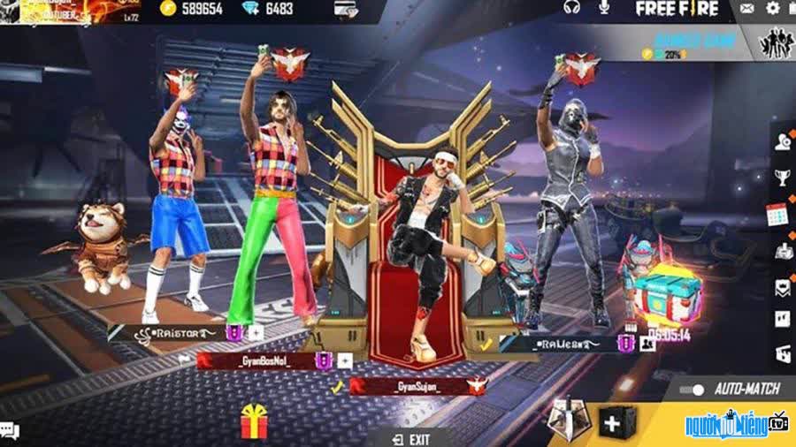 Game Free Fire is a 3rd-person shooter genre