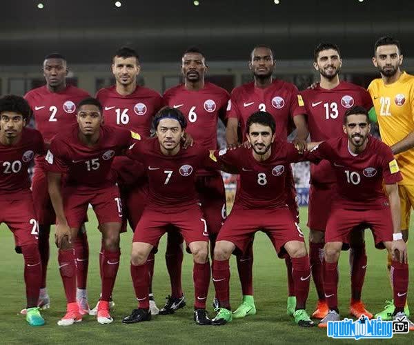 Hình ảnh một đội hình của đội tuyển Qatar