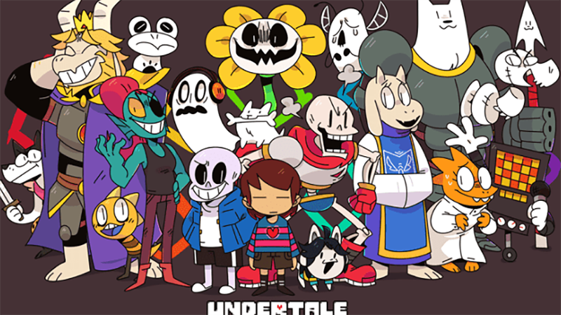 Game Undertale is the journey to explore the underworld of the boy Frisk.