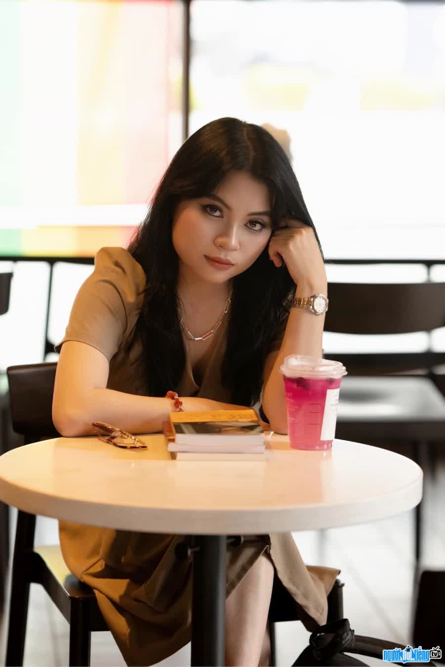 Close-up of writer Gari Nguyen's beautiful beauty