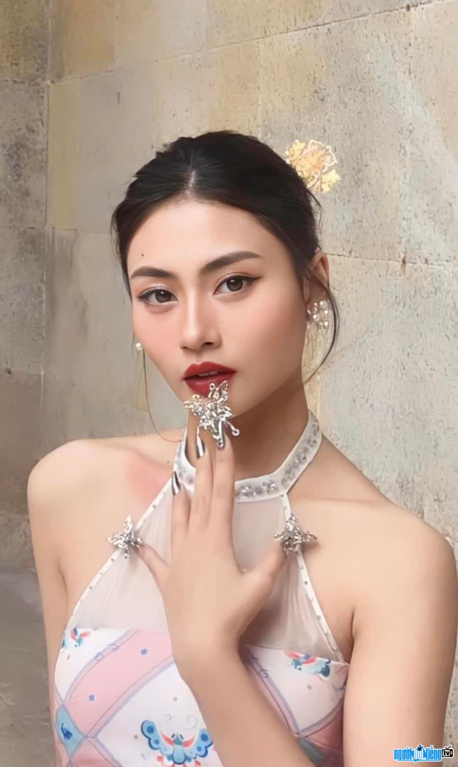 Model Hanh Bui possesses beautiful beauty