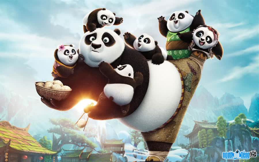 Hình ảnh chú gấu trúc Po trong phim Kung Fu Panda