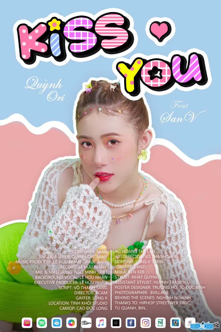 Singer Quynh Ori has just released her first MV titled "Kiss you"