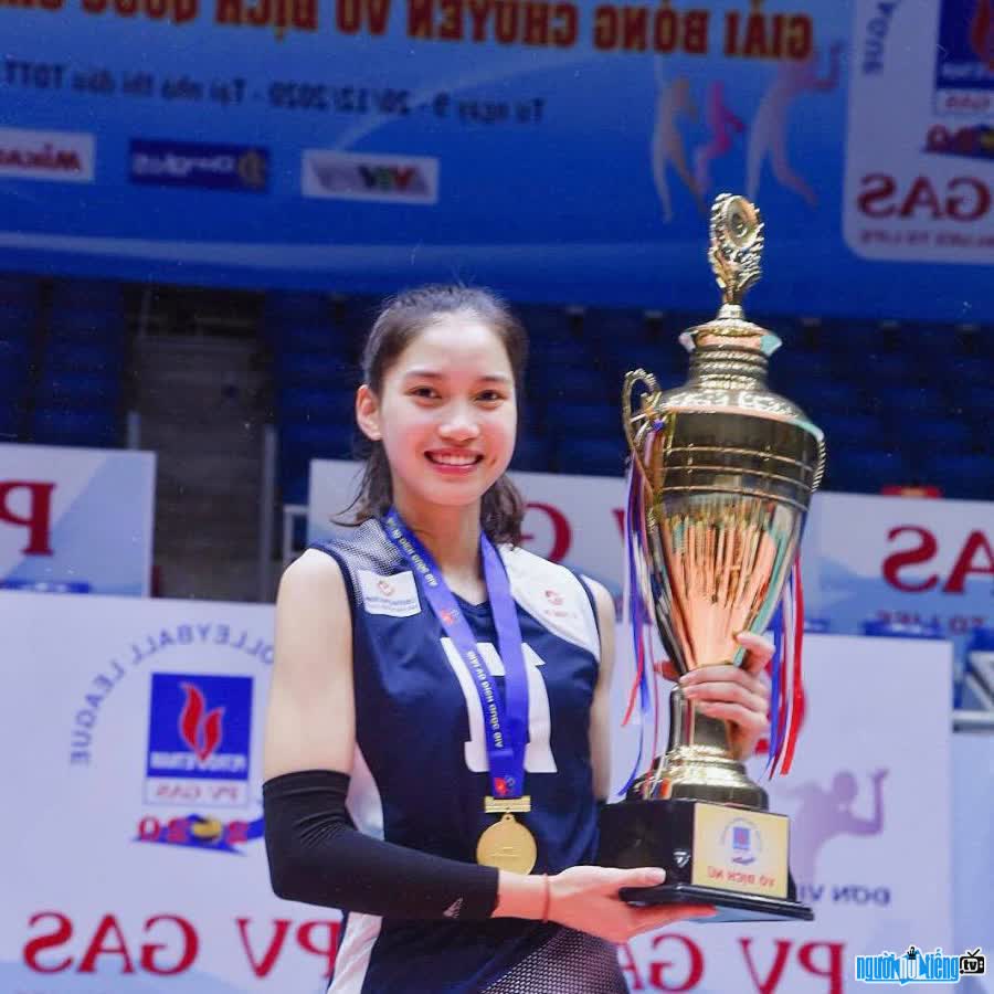 Daily life image of volleyball player Nguyen Thi Phuong