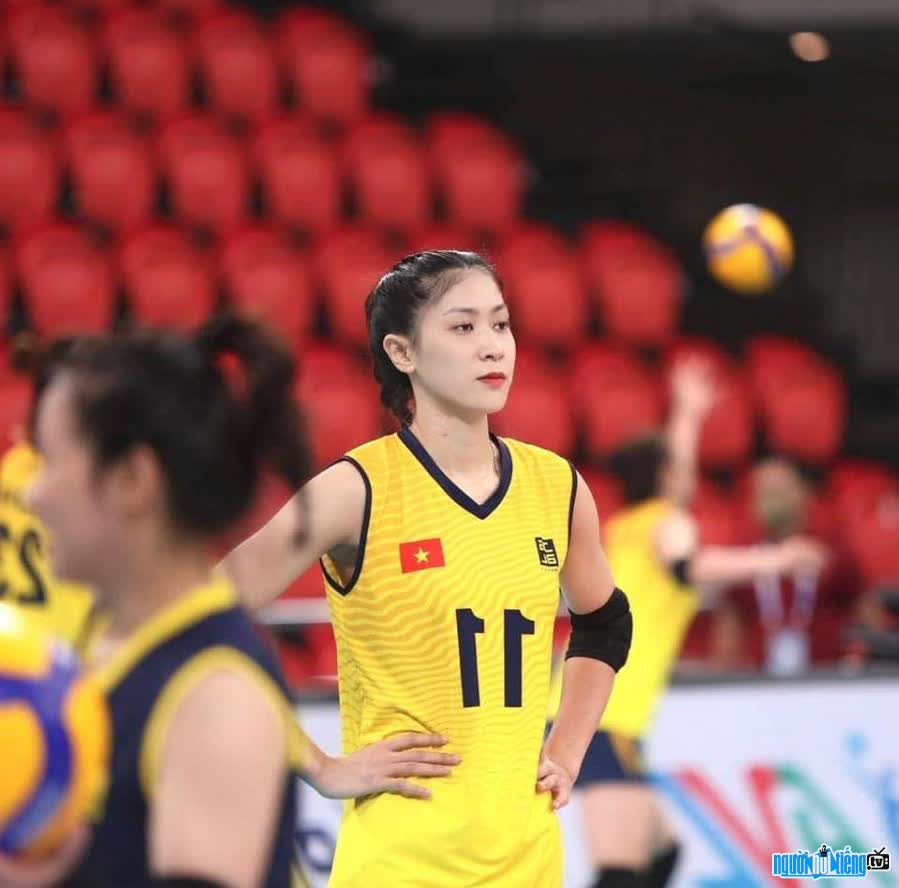 Life image of volleyball player Hoang Thi Kieu Trinh