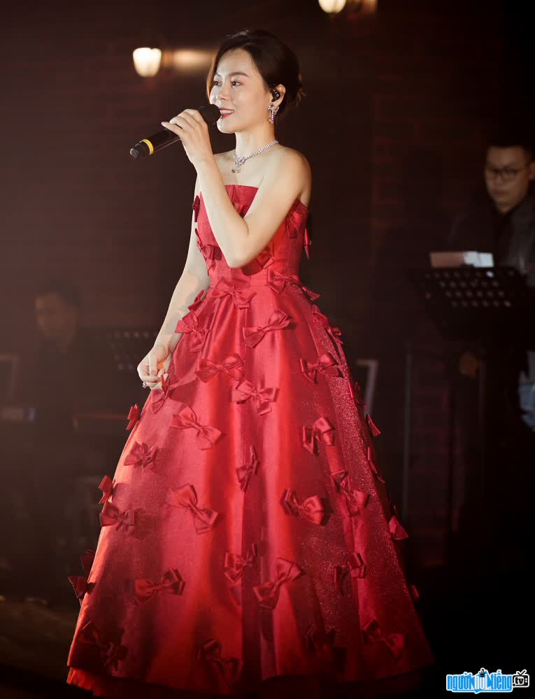beautiful Thuy Dung shines on stage
