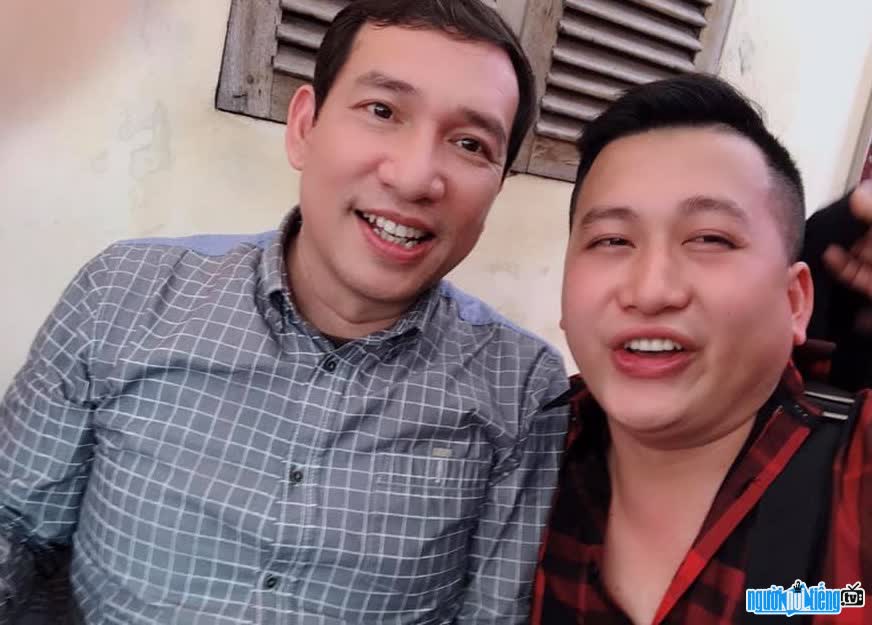 Comedian Trung Ech and artist Quang Thang