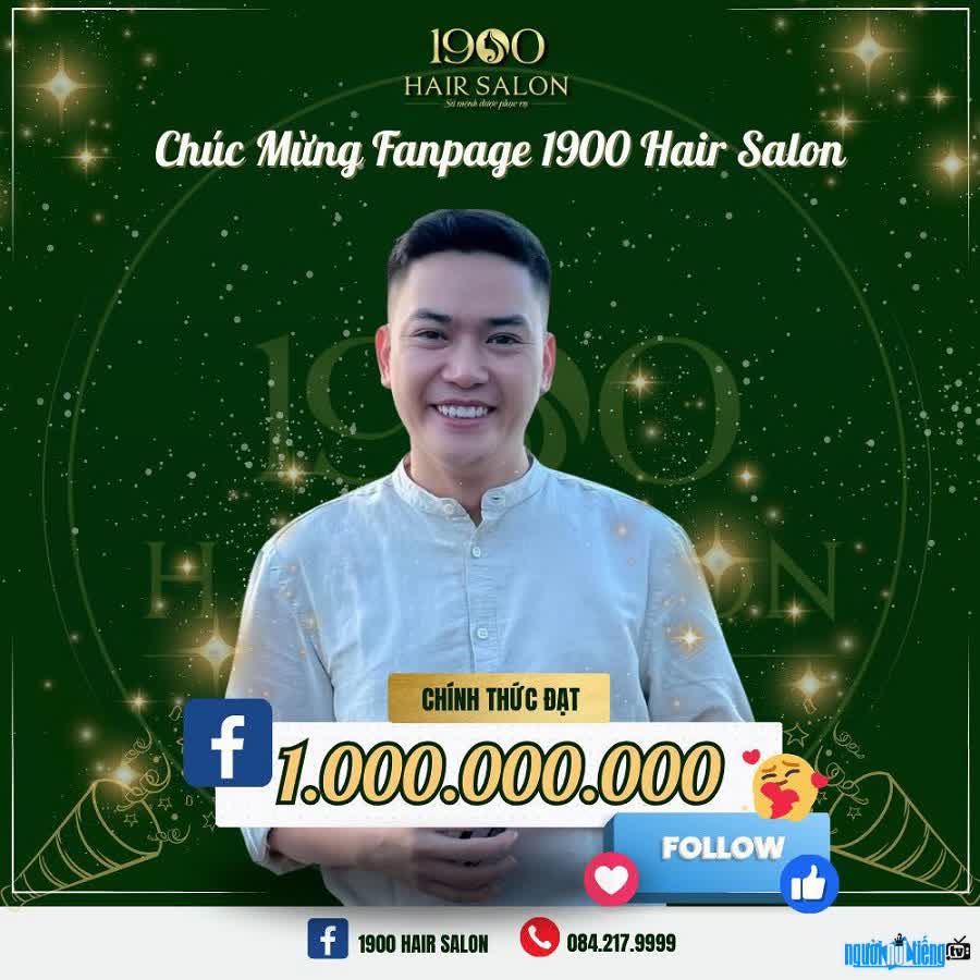 Salon tóc 1900 Hair Salon thu hút lượng tương tác lớn trên mạng xã hội