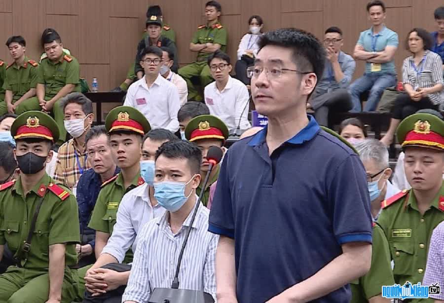  image of suspect Hoang Van Hung during the trial