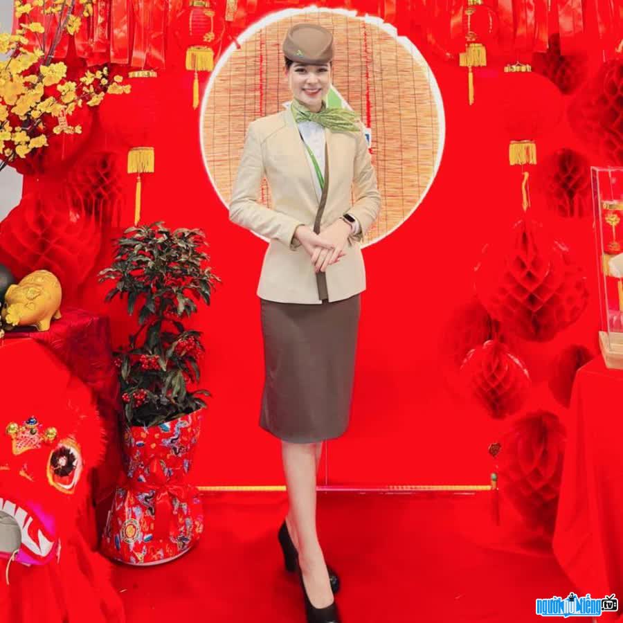 beauty queen Nguyen Ngan is a flight attendant