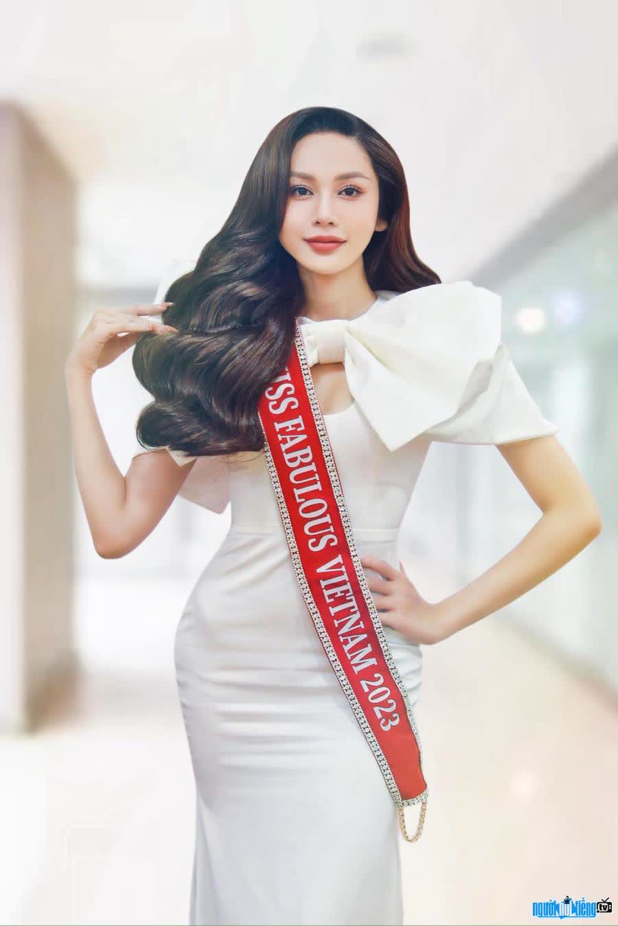 Hình ảnh Á hậu Lương Mỹ Kỳ tại cuộc thi Miss Fabulous International 2023