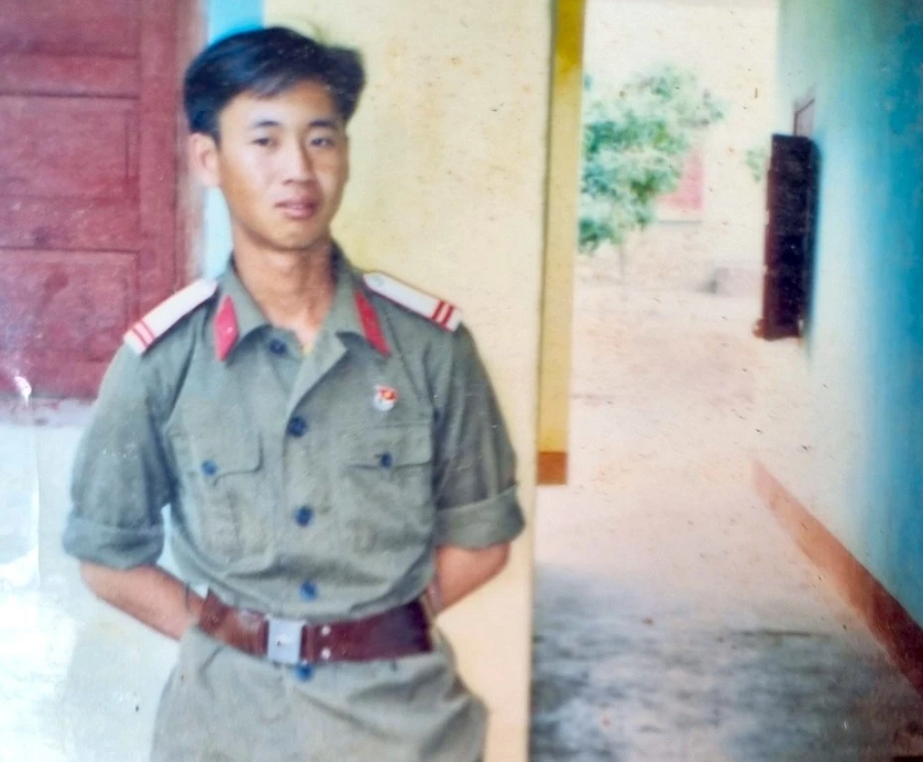 Monk Thich Minh Tue in his youth