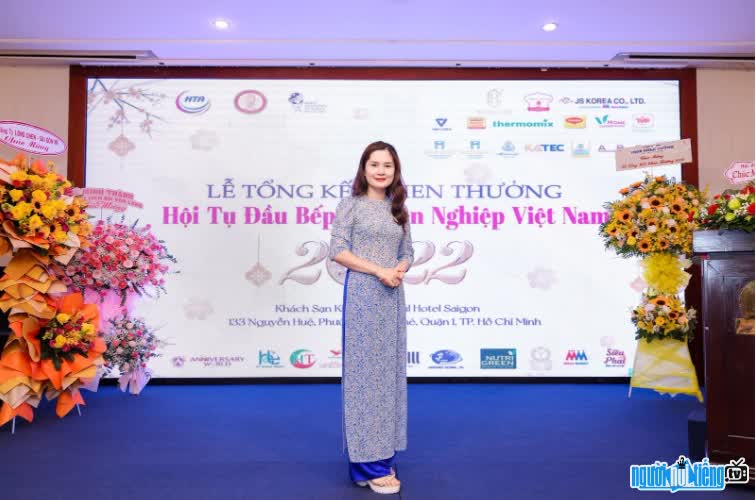 Chef Thai Thi Ngoc Tam at the award ceremony
