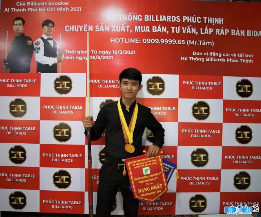 New photo of snooker player Chiem Hong Thai