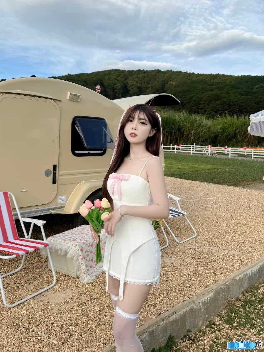 Photo of streamer Phuong Boo with sexy fashion sense