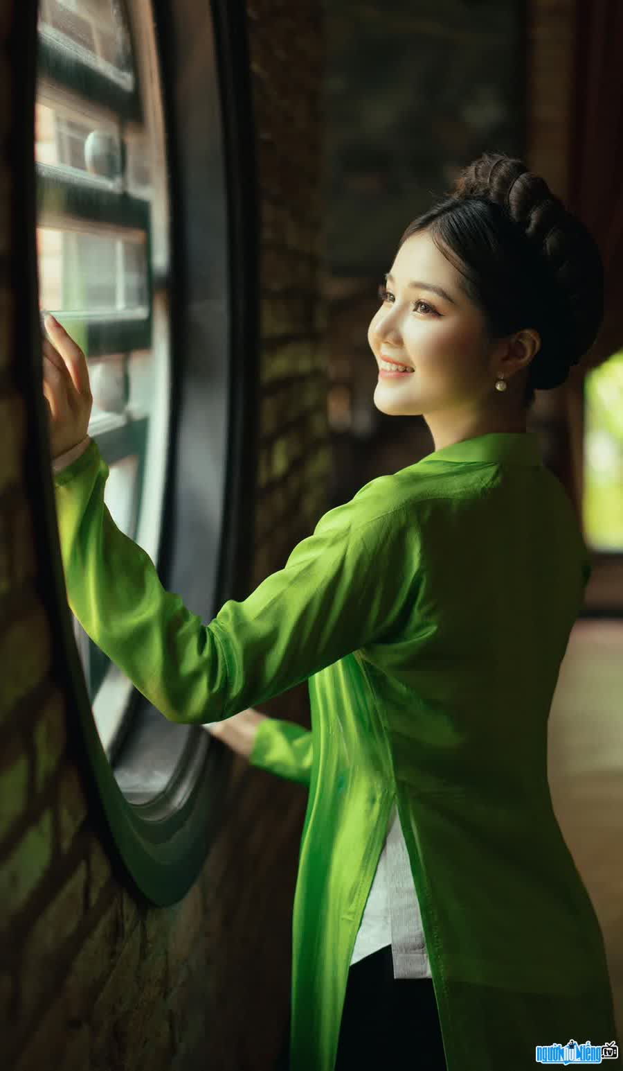 beautiful and graceful in ao dai