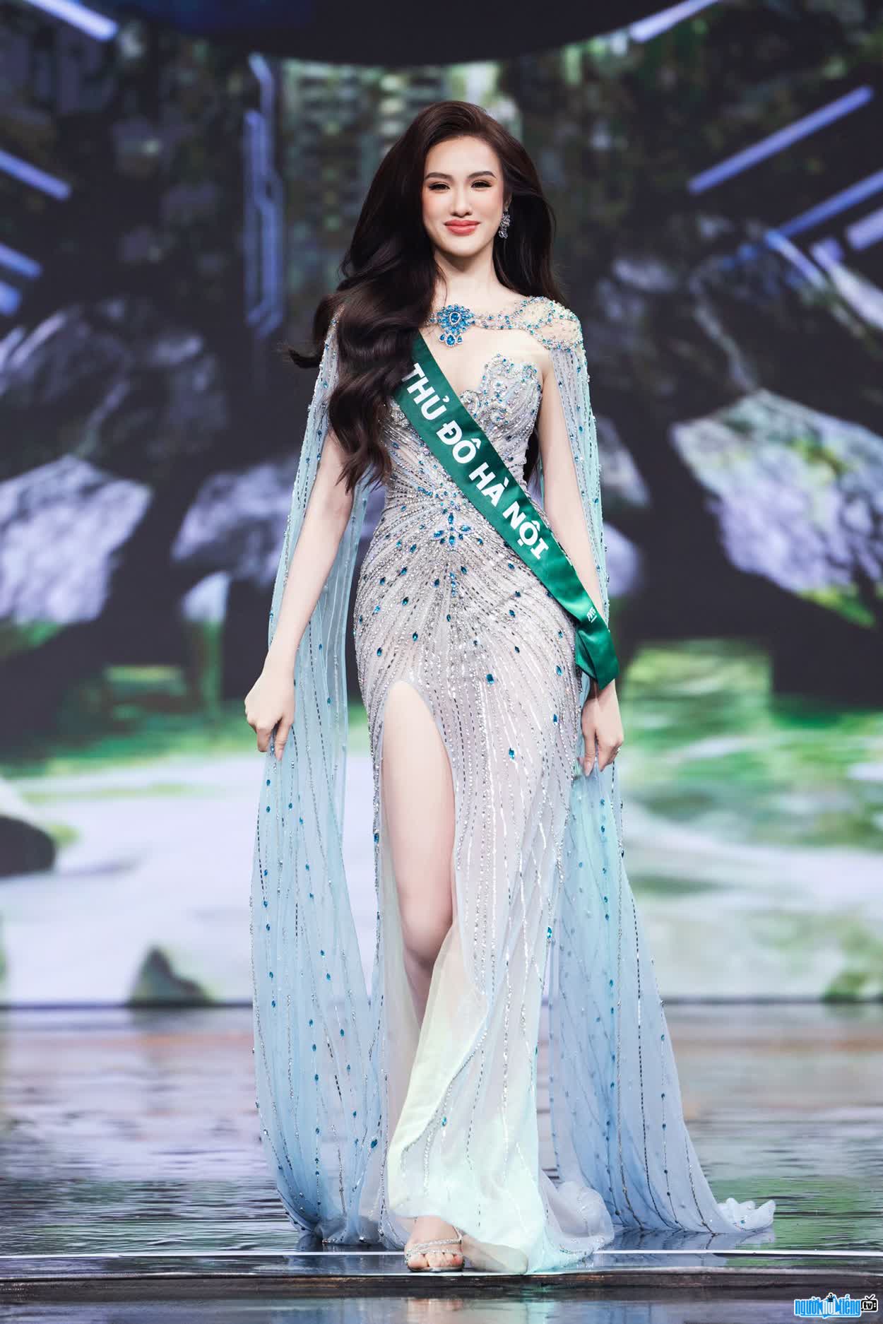 Hình ảnh Trịnh Mỹ Anh tự tin catwalk