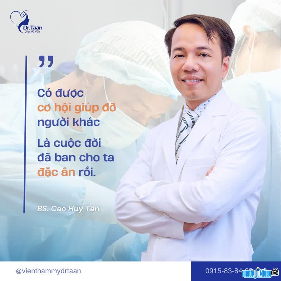 Bác sĩ Cao Huy Tân - Tài trợ Thẩm mỹ nhân đạo cho nhiều bệnh nhân