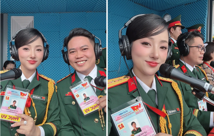 MC Lê Ngọc Hân trong cabin