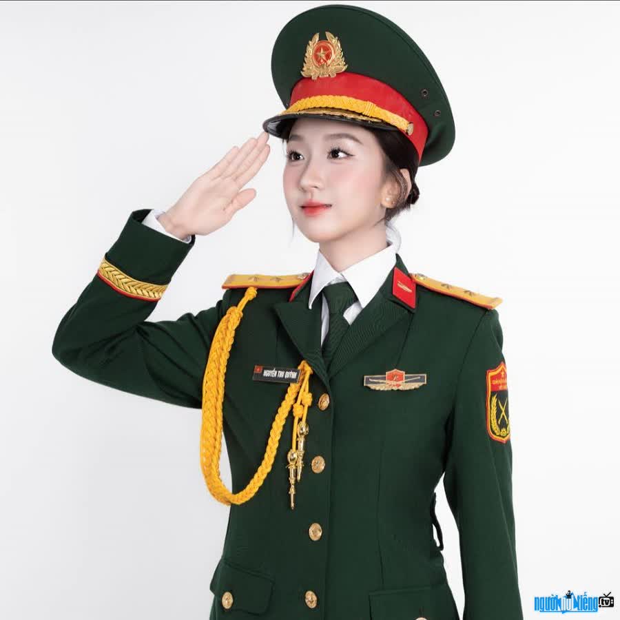 Chân dung nữ quân nhân Nguyễn Thu Quỳnh