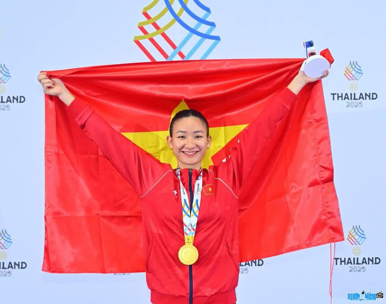 Image of karate athlete Hoang Thi My Tam