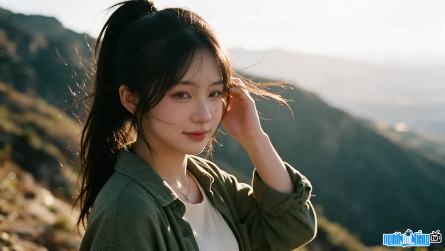 Portrait of AI singer Tieu My