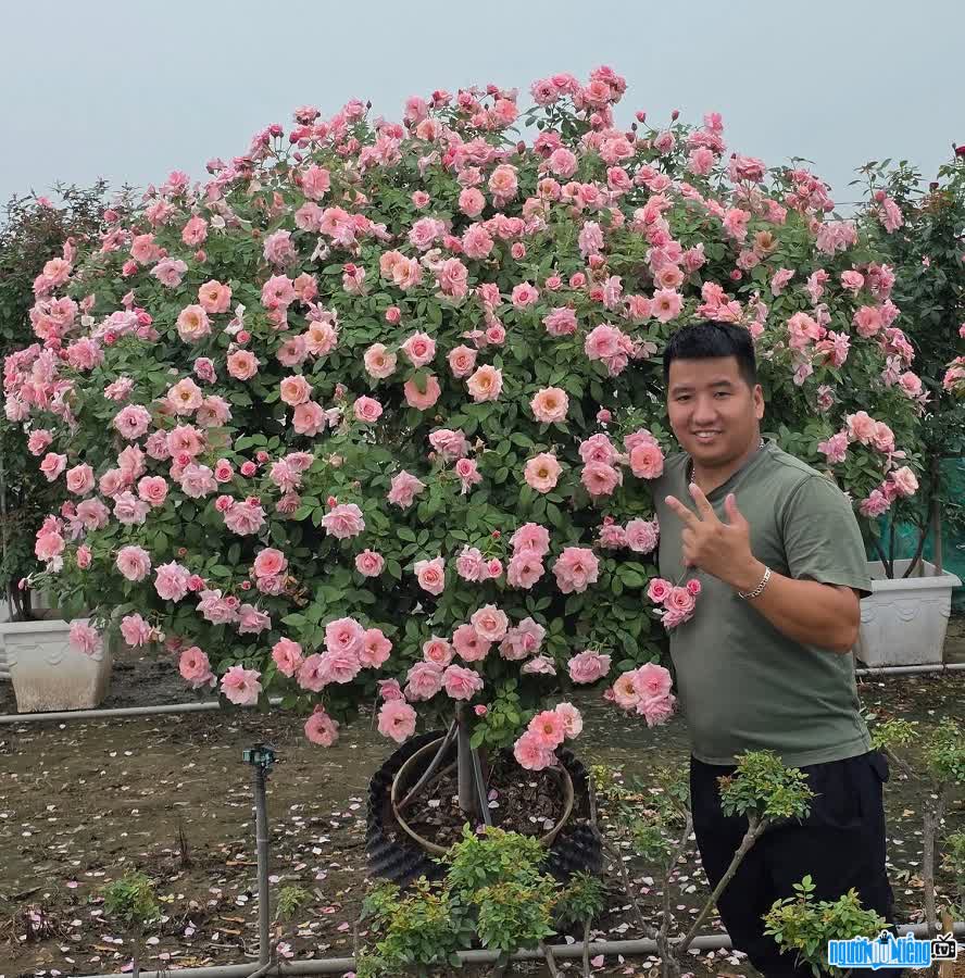 TikToker Le Van Ca takes Me Linh roses everywhere