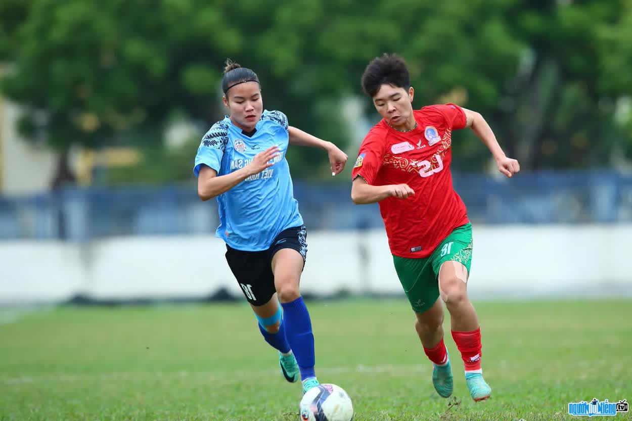 Image of Luong Thi Thu Thuong who always tries her best every time she plays