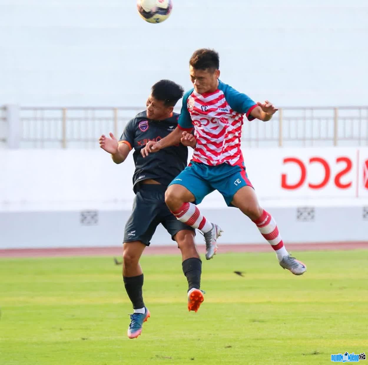 Hình ảnh Võ Ngọc Đức luôn cố gắng nỗ lực mỗi khi ra sân