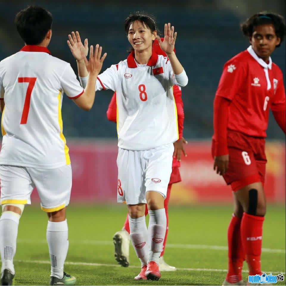 Image of Tran Thi Thuy Trang always trying her best every time she plays