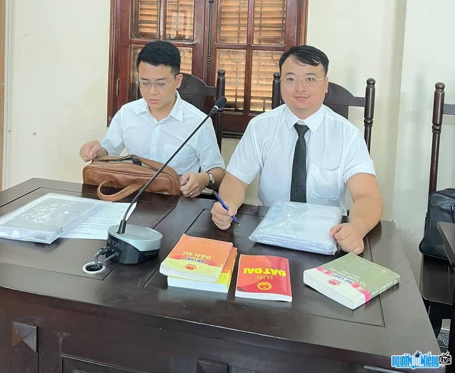 Luật sư Ngọc Tân trong phiên tòa