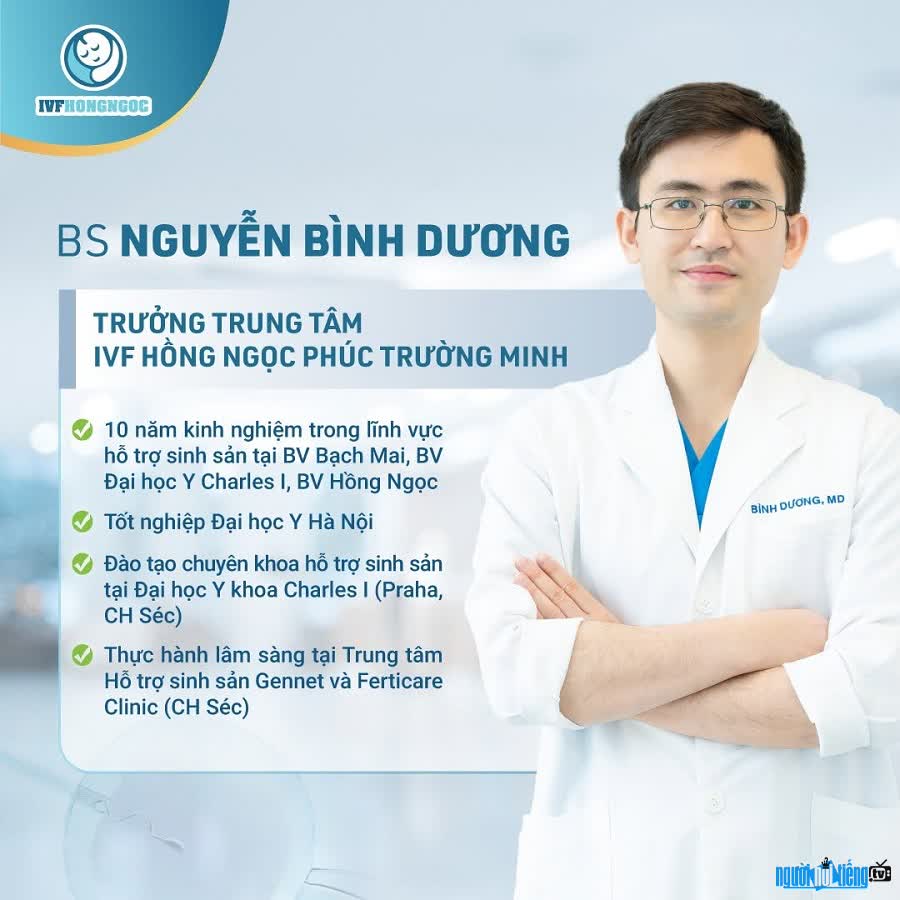 Quá trình học tập và công tác của bác sĩ Nguyễn Bình Dương