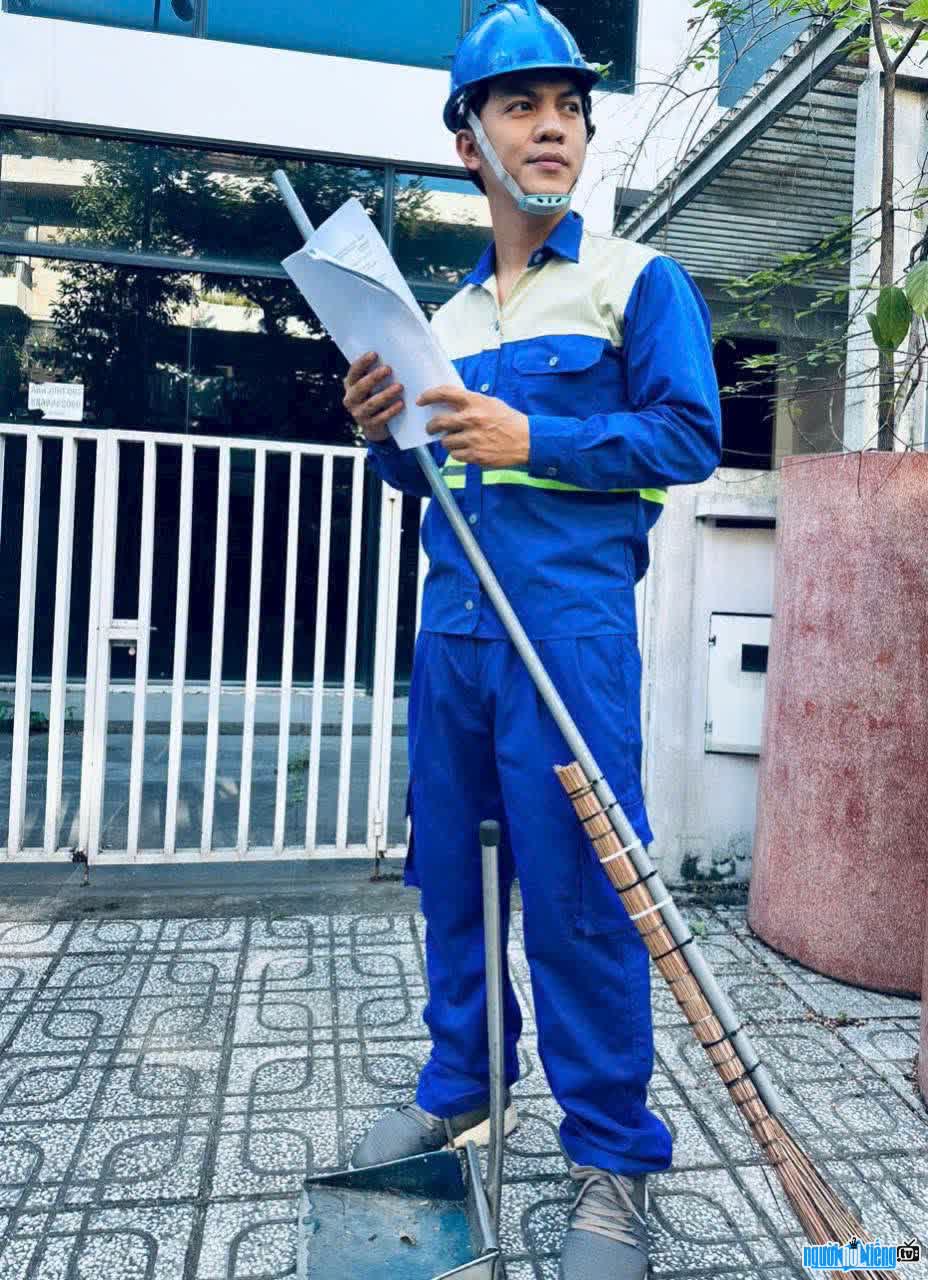 Hình ảnh Huỳnh Huy Hoàng đang cố gắng nỗ lực hết mình với đam mê