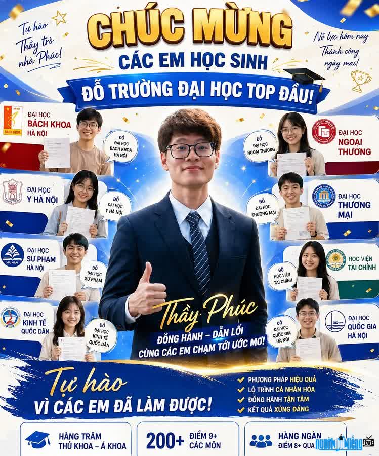 Giáo viên Đỗ Trọng Phúc đồng hành cùng học sinh chinh phục trường top đầu