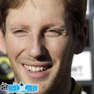 A portrait of car racer Romain Grosjean