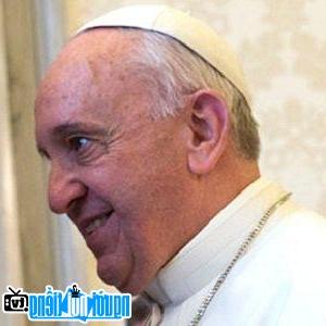 A portrait image of Religious Leader Pope Francis