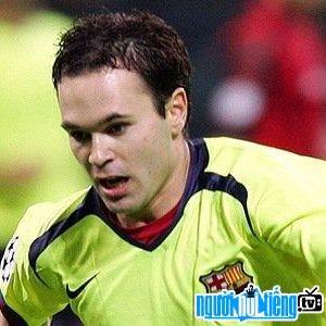 A portrait picture of Andres Soccer Player Iniesta