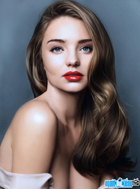 Picture Model Miranda Kerr shows off her sexy bust