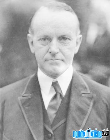 A portrait of the 30th President of the United States Calvin Coolidge
