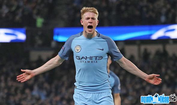 Picture of Kevin De Bruyne player celebrating a victory