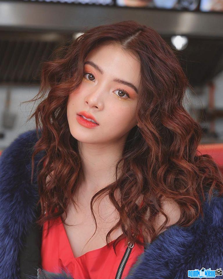 A close-up of the angelic beauty of actor Baifern Pimchanok