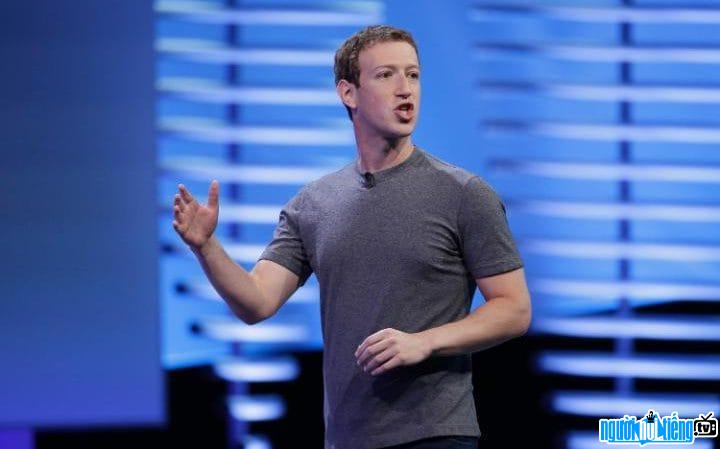 Mark Zuckerberg at a speech