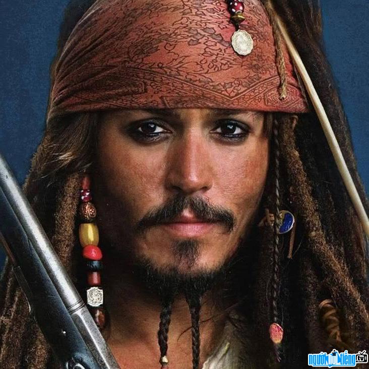 Hình ảnh diễn viên Johnny Depp trong tạo hình nhân vật Cướp biển