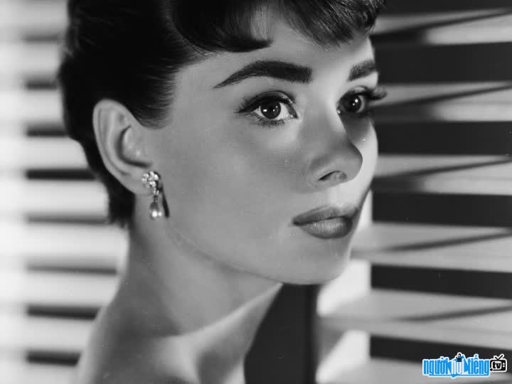 An old photo of Audrey Hepburn