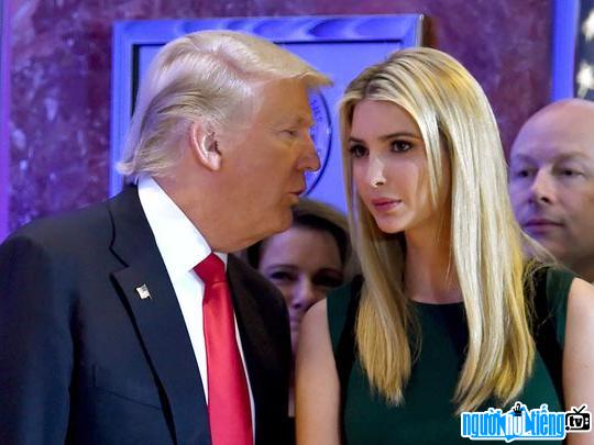 Picture of model Ivanka Trump and US President Donald Trump