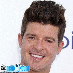 A New Photo Of Robin Thicke- Famous R&B Singer Los Angeles- California